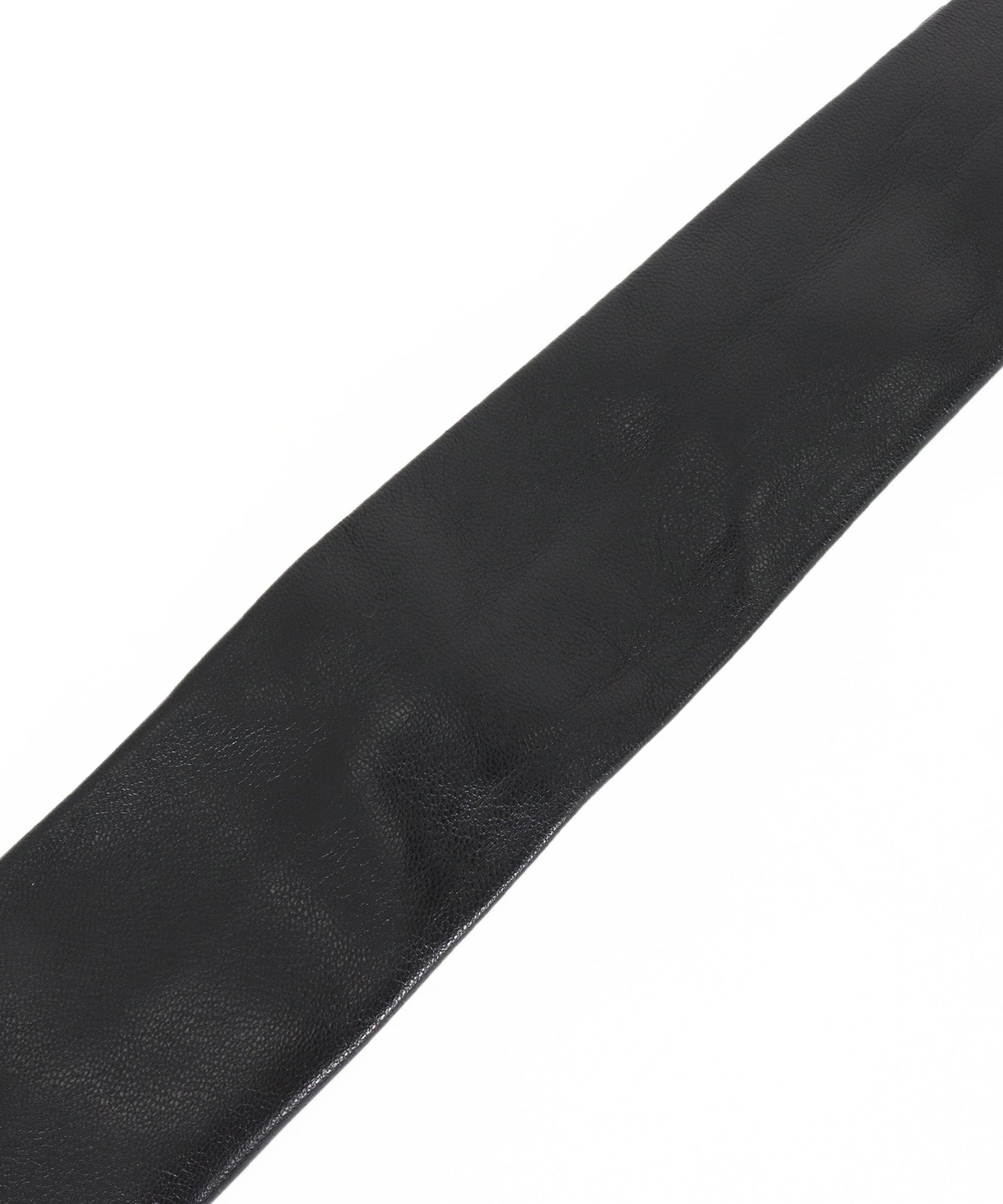 leather narrow tie