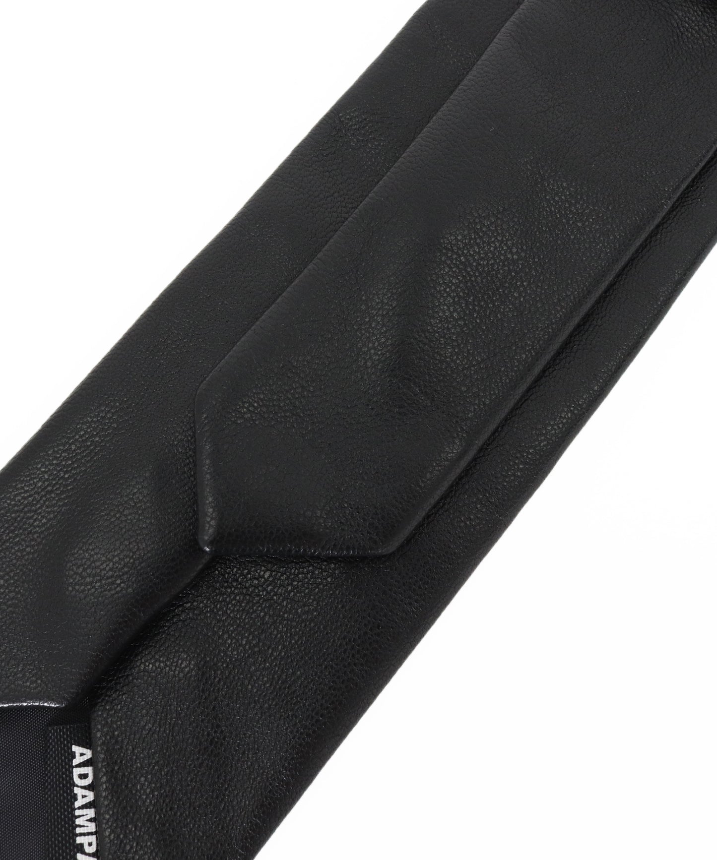 leather narrow tie