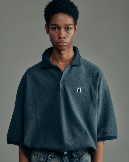 BITE APPLE patch polo shirt