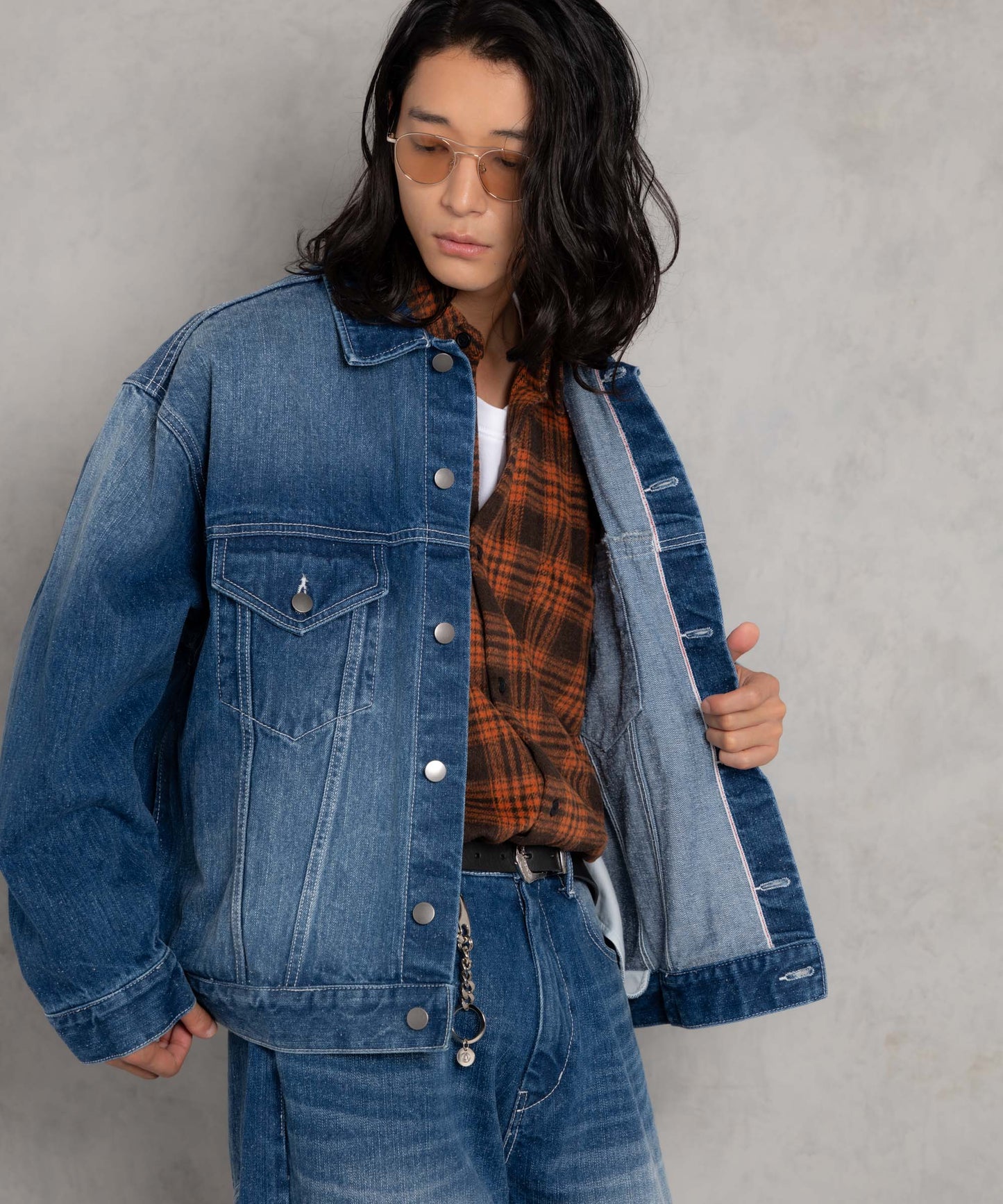 thick selvedge nep denim jacket_AP2423016_アウター
