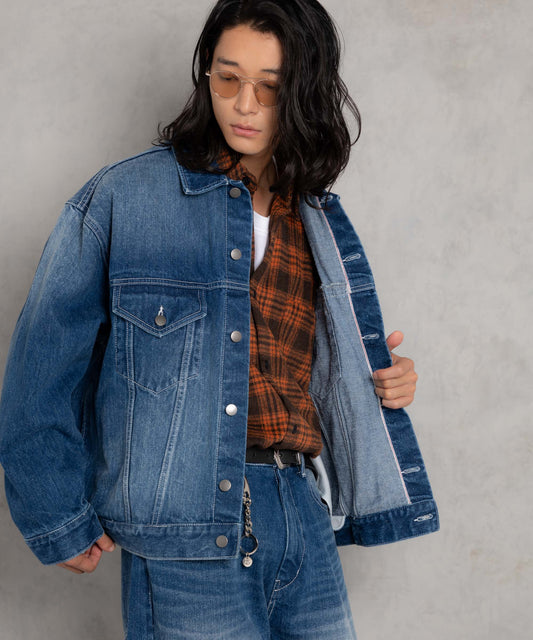 thick selvedge nep denim jacket_AP2423016_アウター