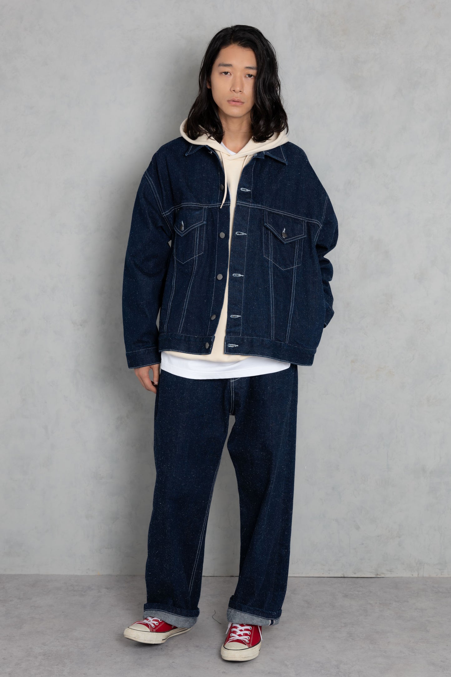 thick selvedge nep denim jacket_AP2423016_アウター