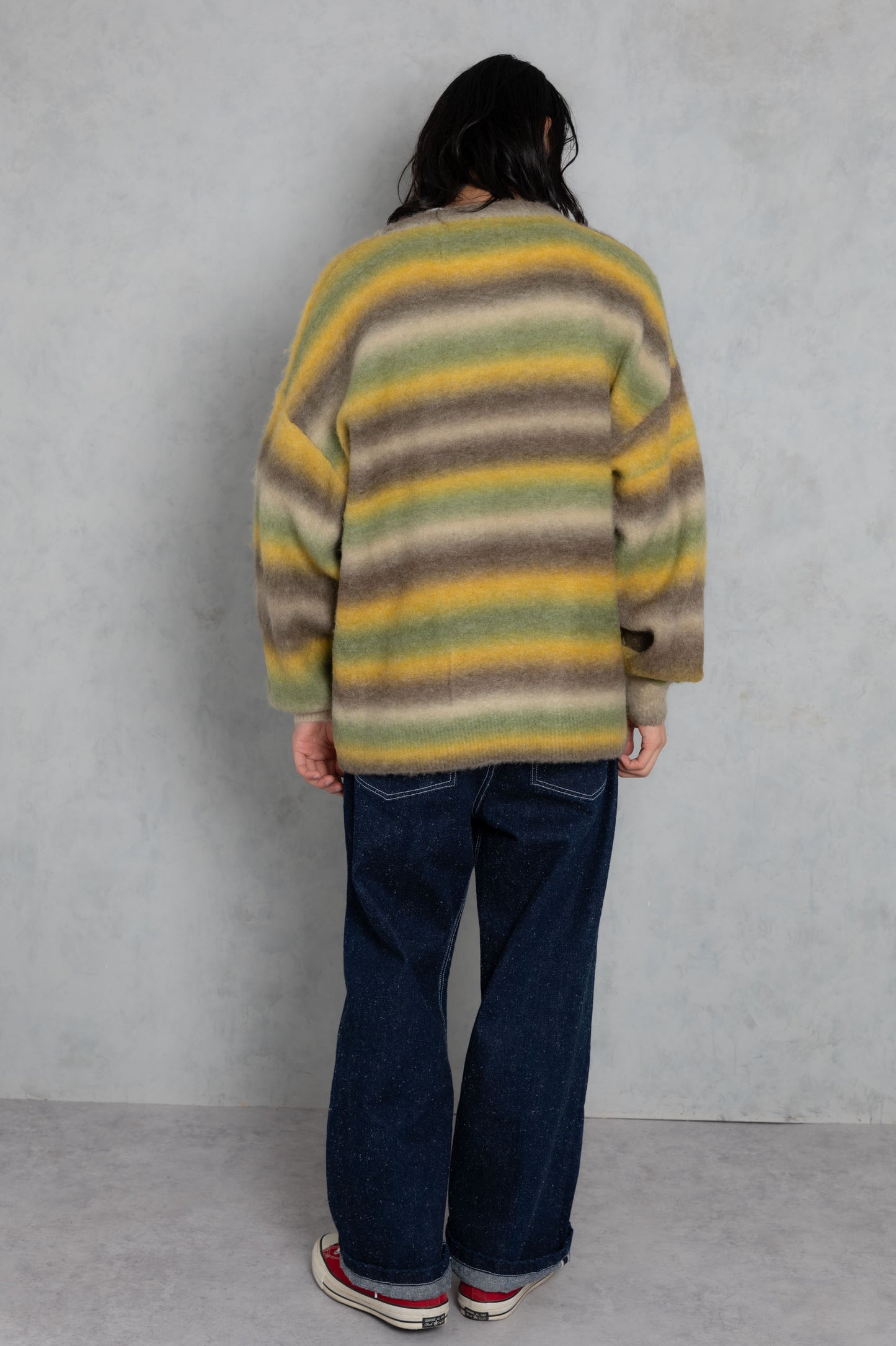 space dye brushed gradation boucle crew neck_AP2321016_トップス