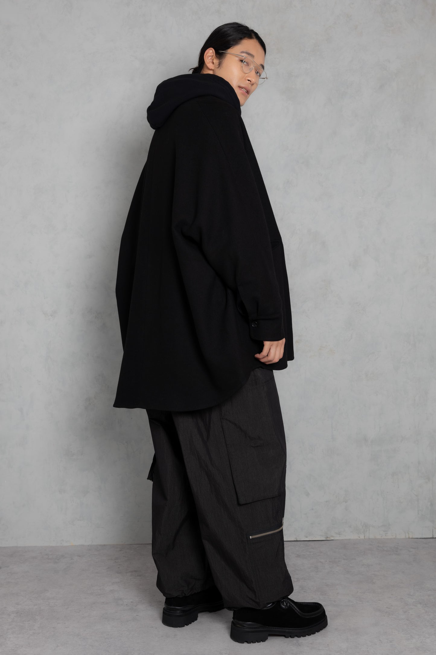 c/n wide parachute pants_AP2428015_ボトムス
