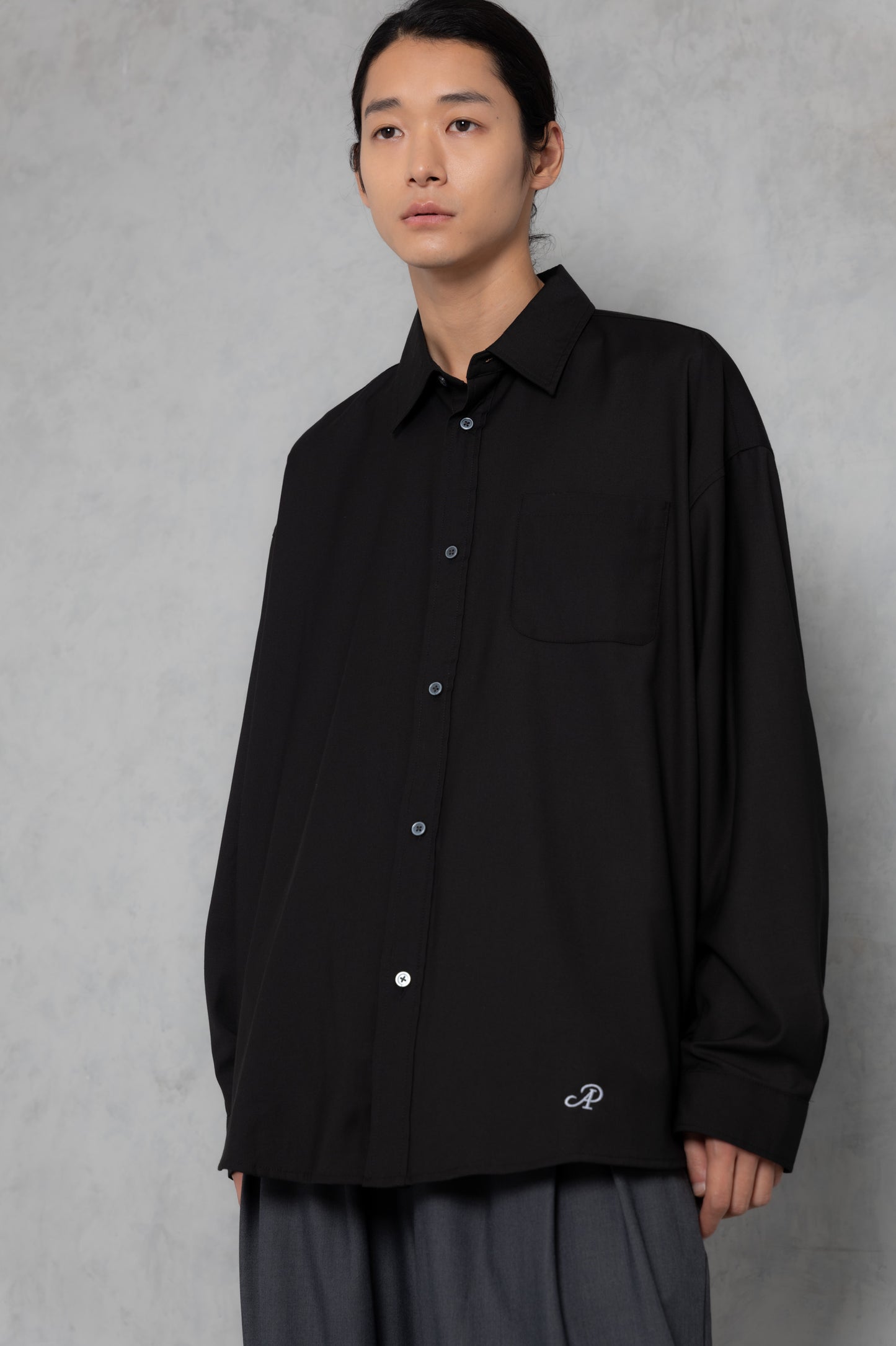 ap embroidery looose shirt_AP2425018_トップス