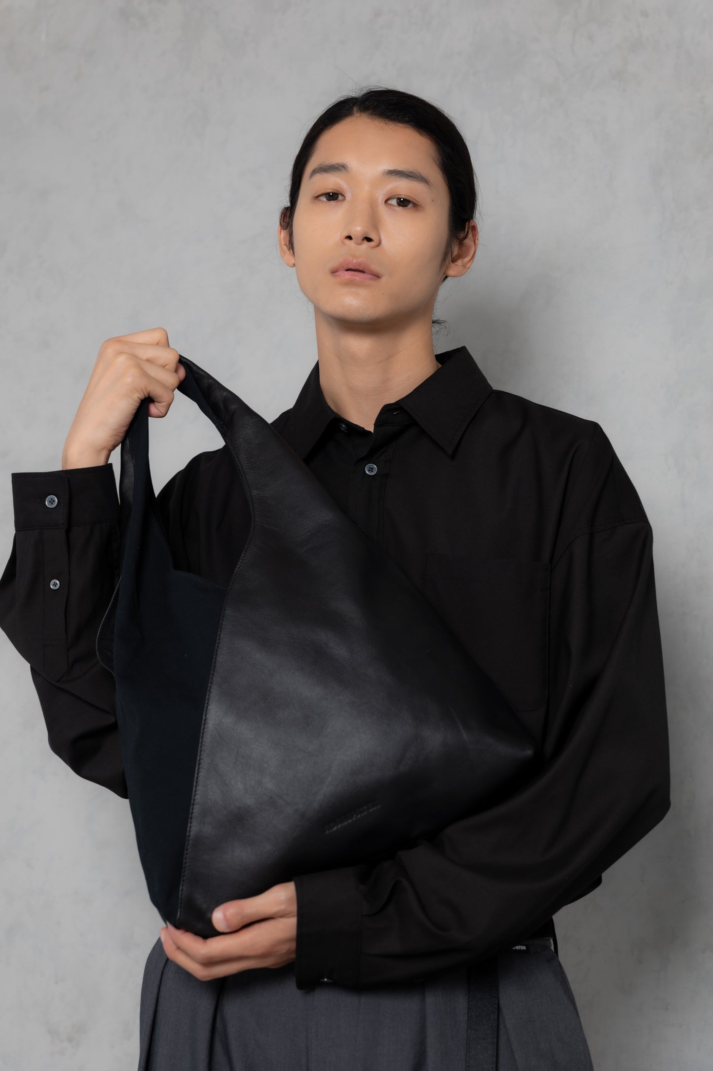 leather switching marche bag_AP2429019_バッグ