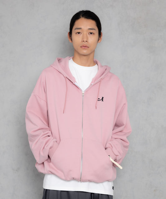 logo zip up hoodie_AP2424006_トップス