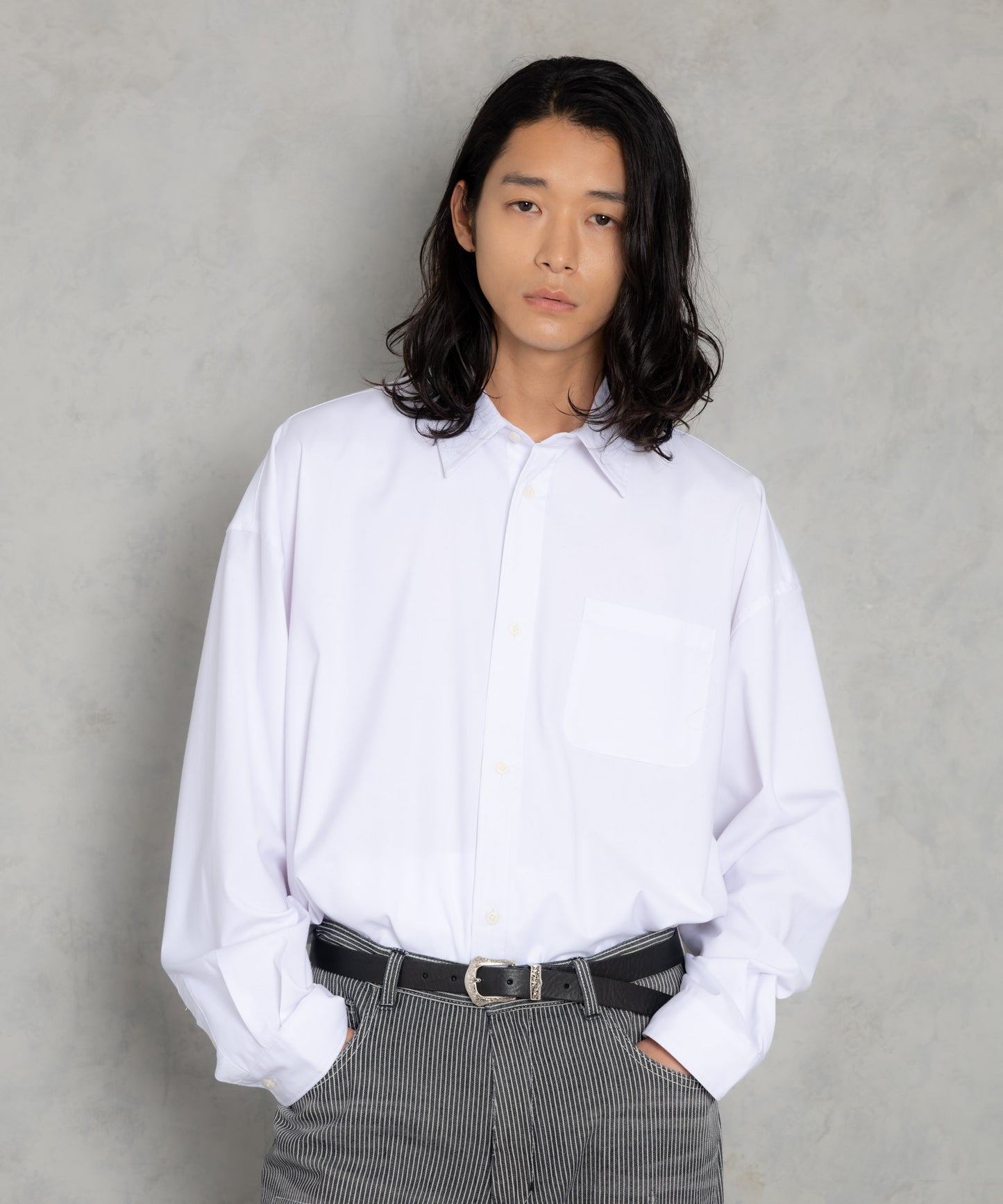 ap embroidery looose shirt_AP2425018_トップス