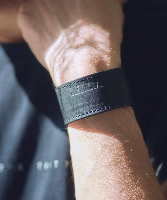 leather slap bracelet