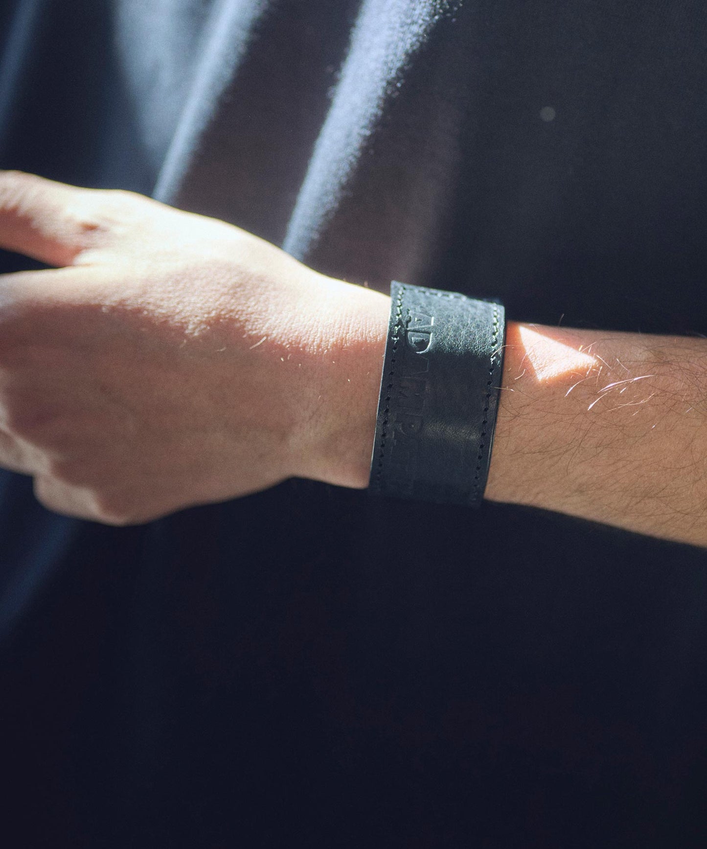 leather slap bracelet
