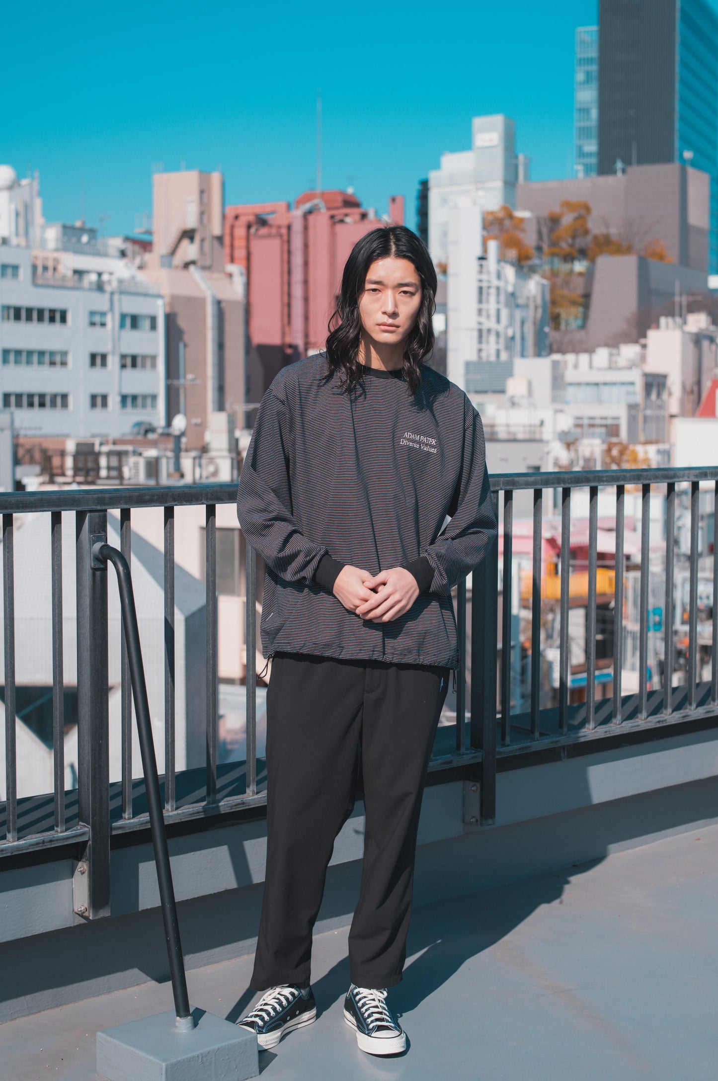 thin stripes long sleeve_AP2414011_ボーダーカットソー