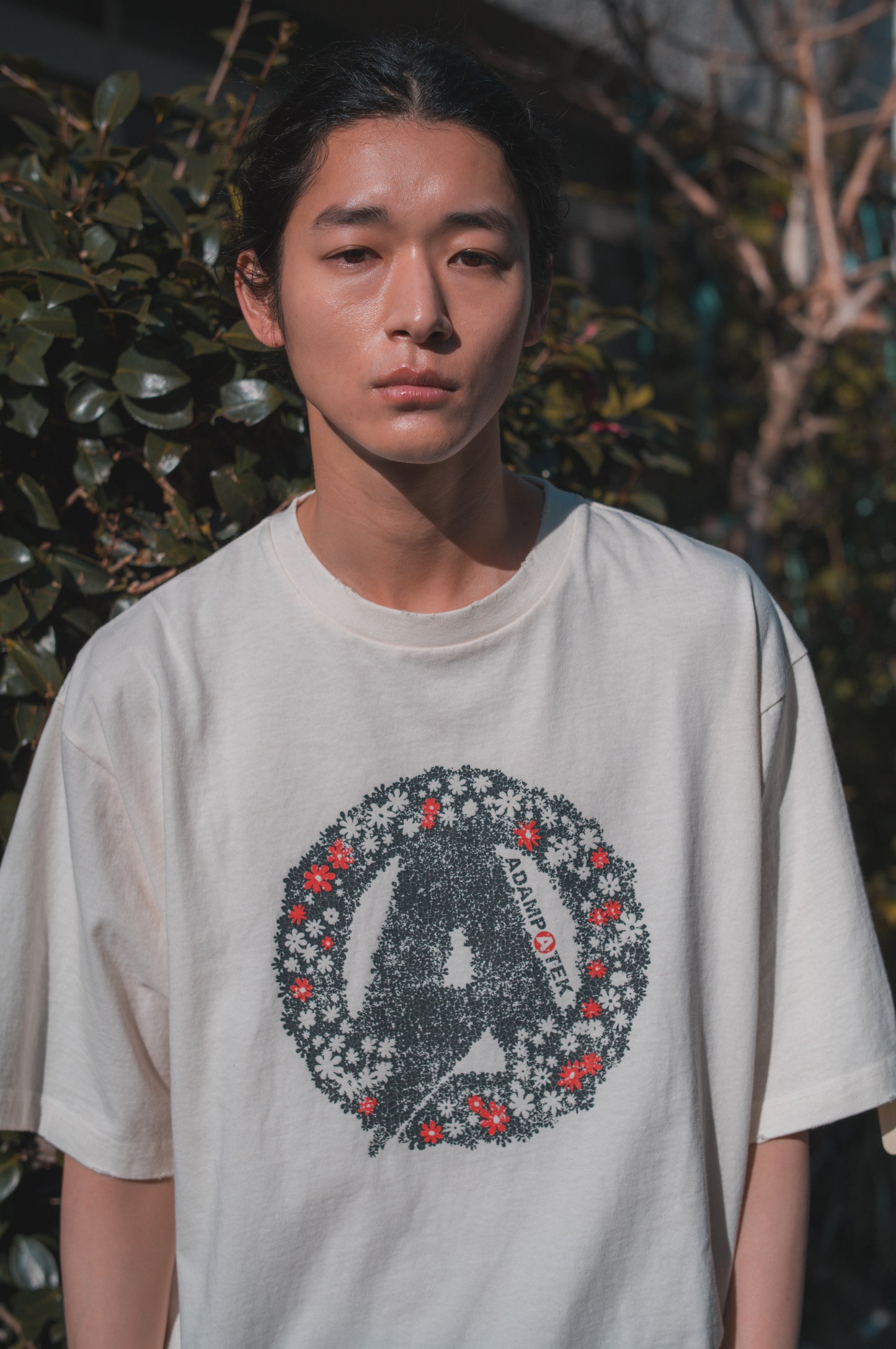 flower anarchy short sleeve pigment_AP2414024_Tシャツ