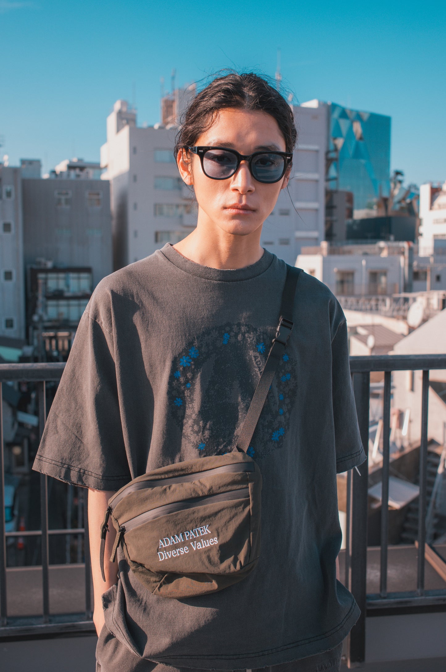 flower anarchy short sleeve pigment_AP2414024_Tシャツ