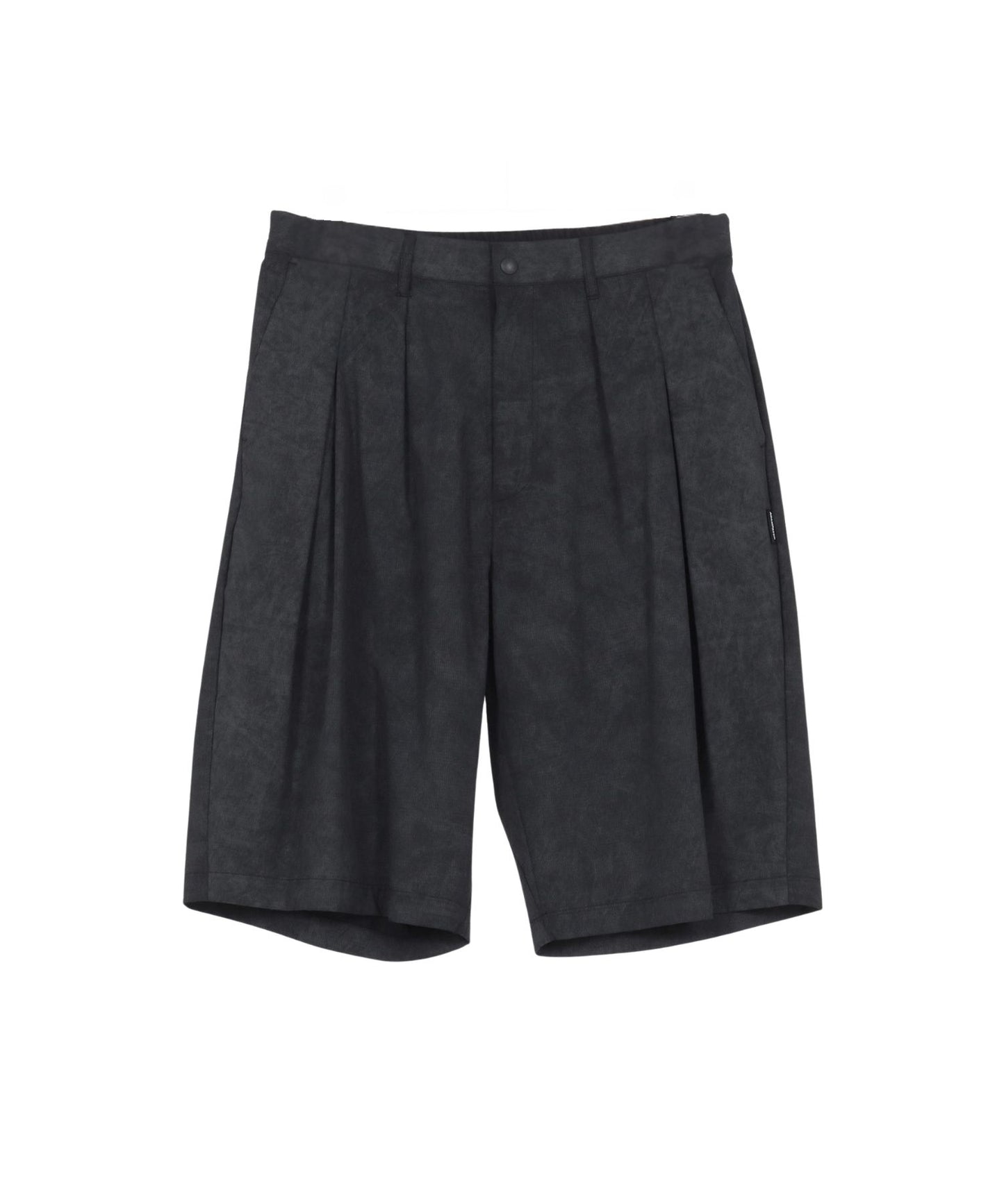 uneven dyeing short pants