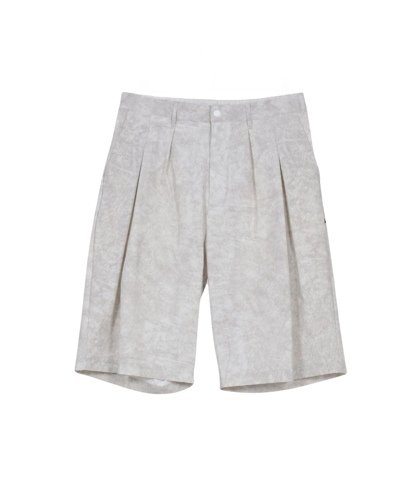 uneven dyeing short pants