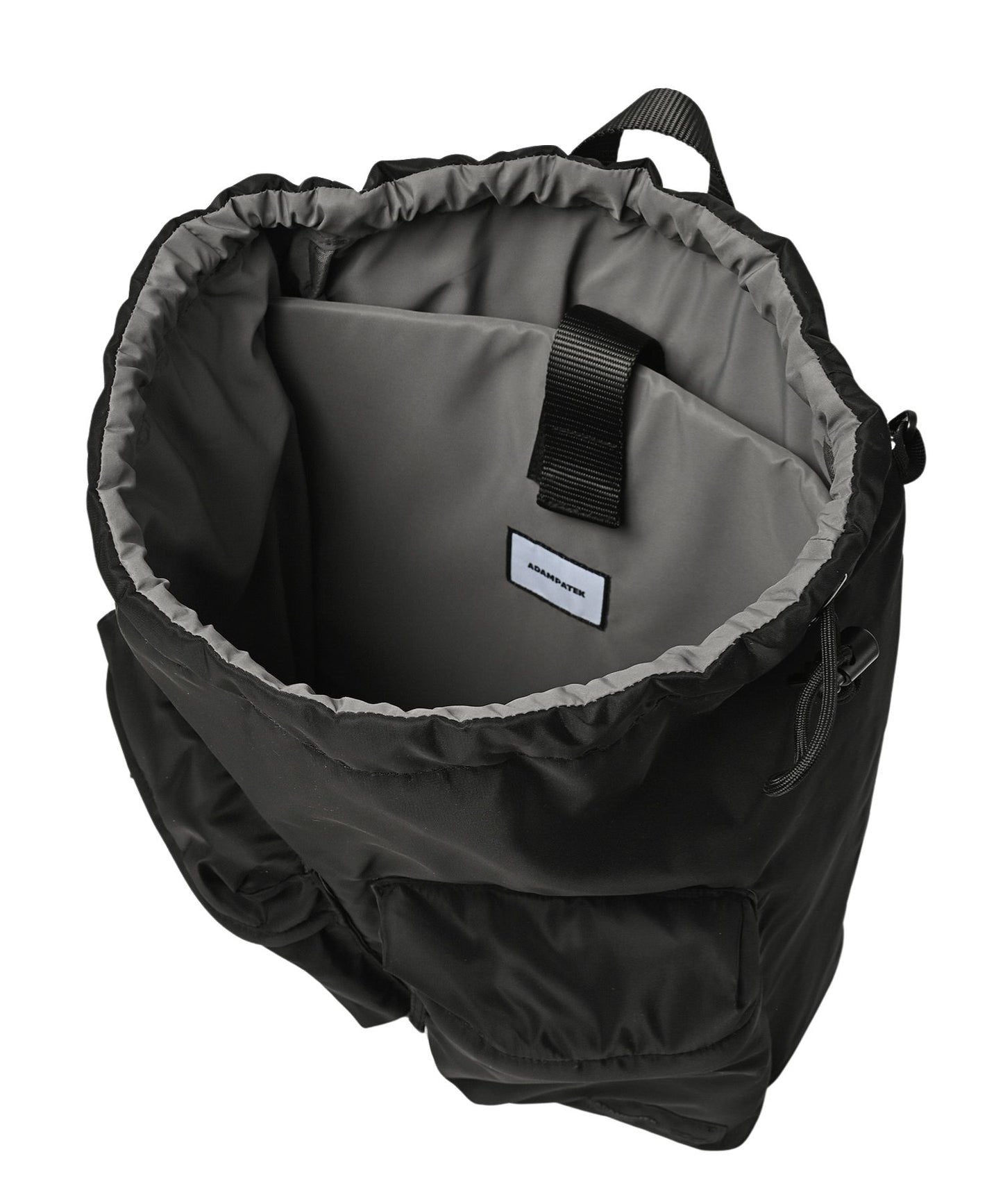 double pockets drawstring backpack