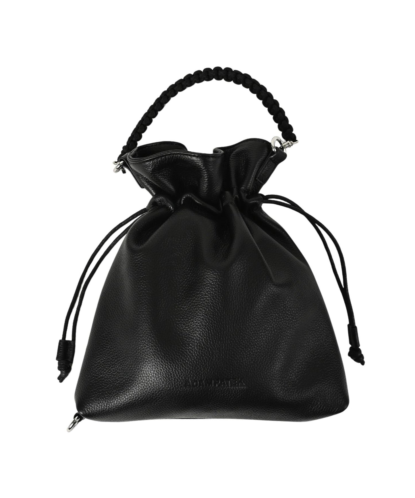new shrink leather drawstring mini bag