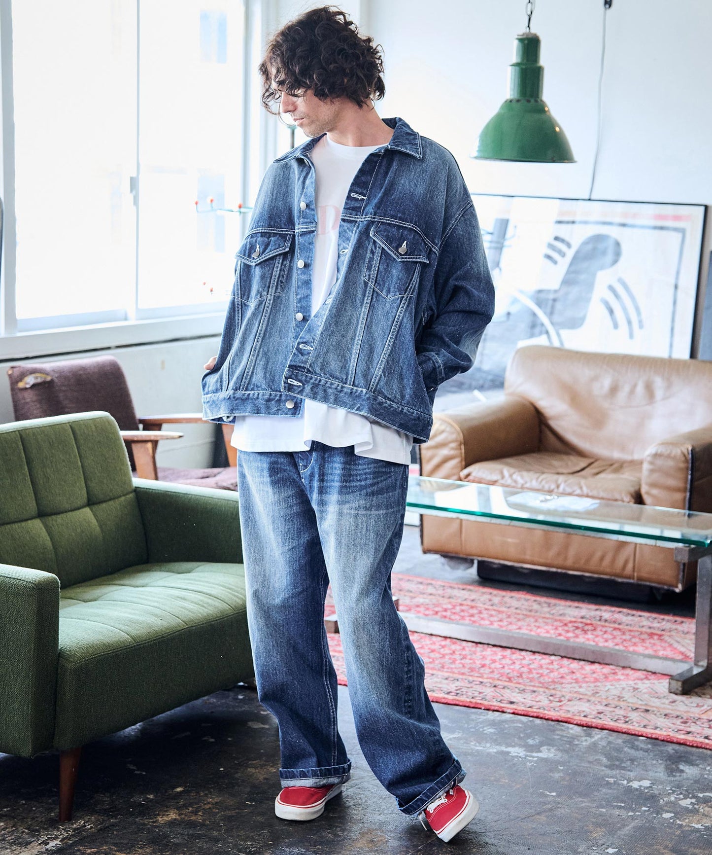 thick selvedge nep denim jacket_AP2423016_アウター