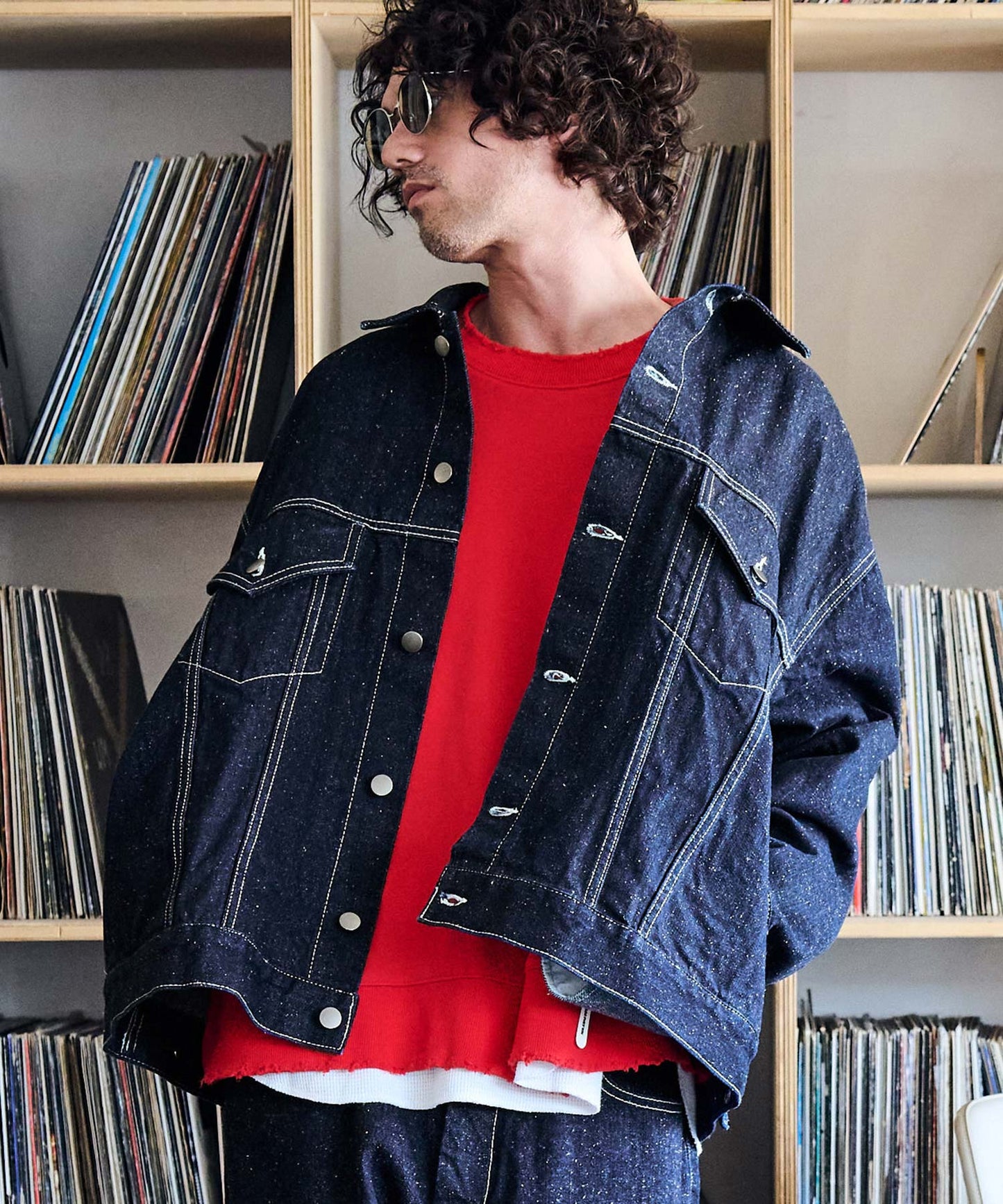 thick selvedge nep denim jacket_AP2423016_アウター