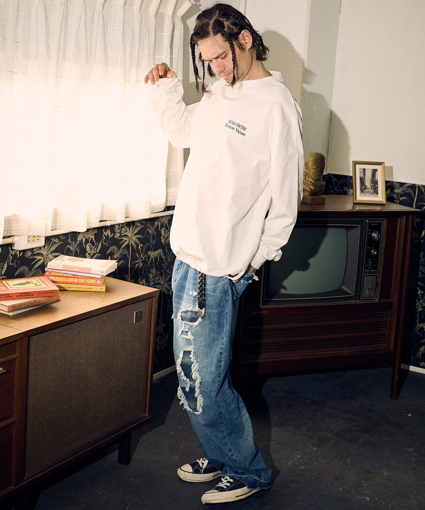 braided leather belt_AP2419004_ベルト