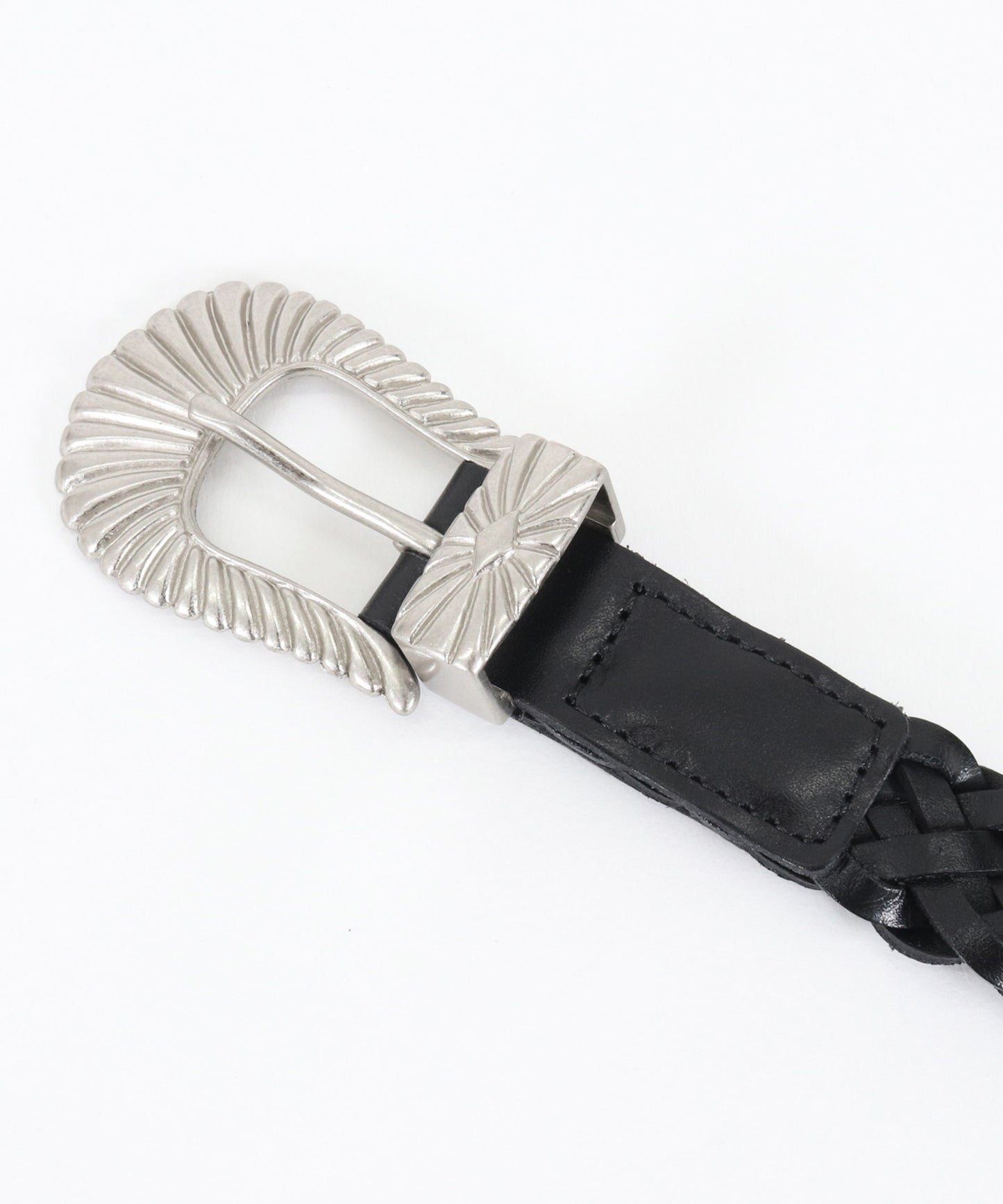 braided leather belt_AP2419004_ベルト