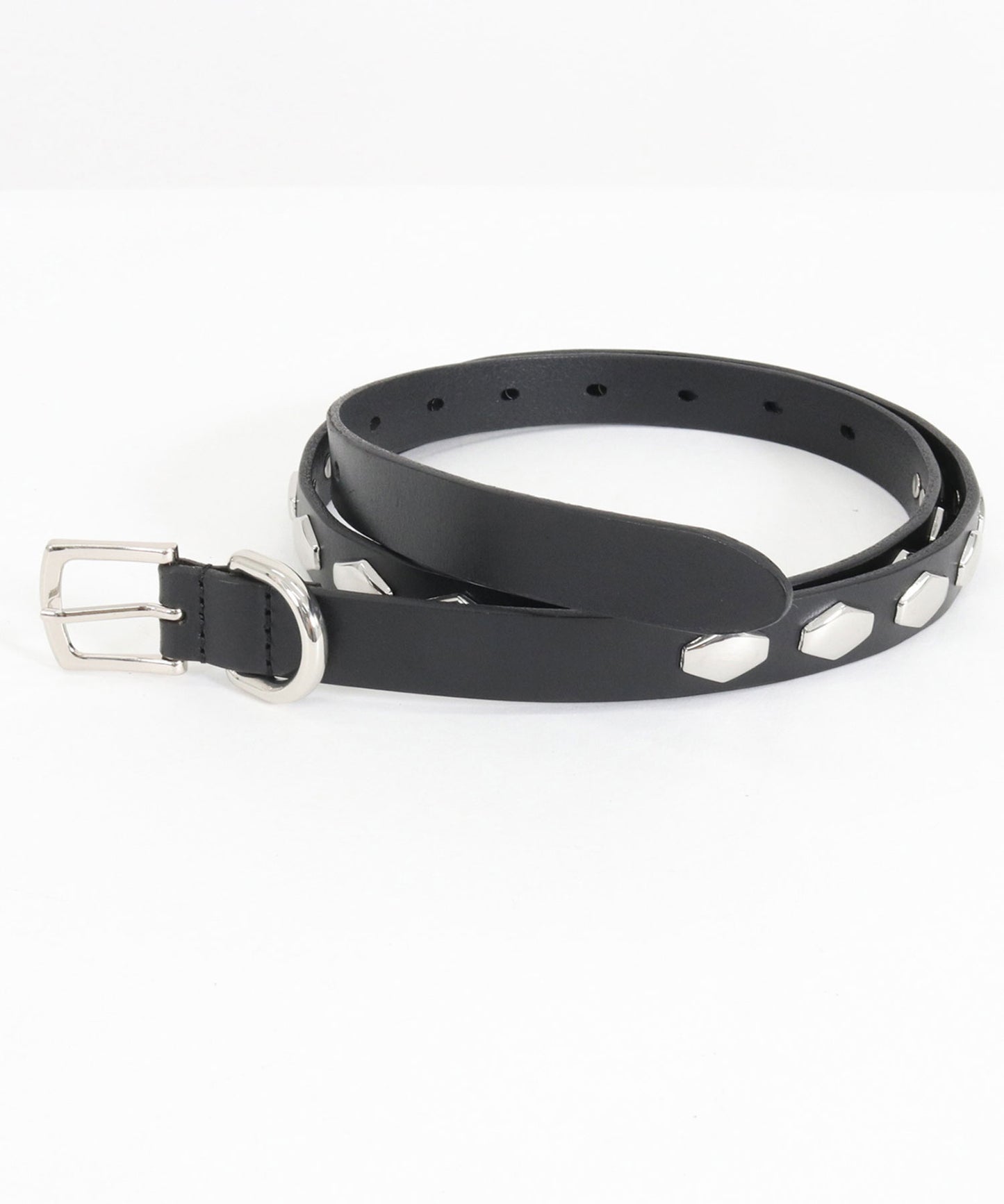 hexagonal studs leather belt_AP2429029_小物