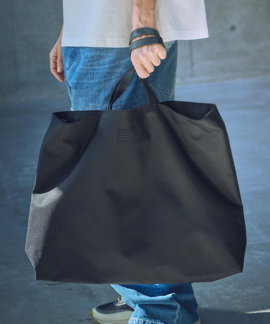 new shrink leather combi big tote bag