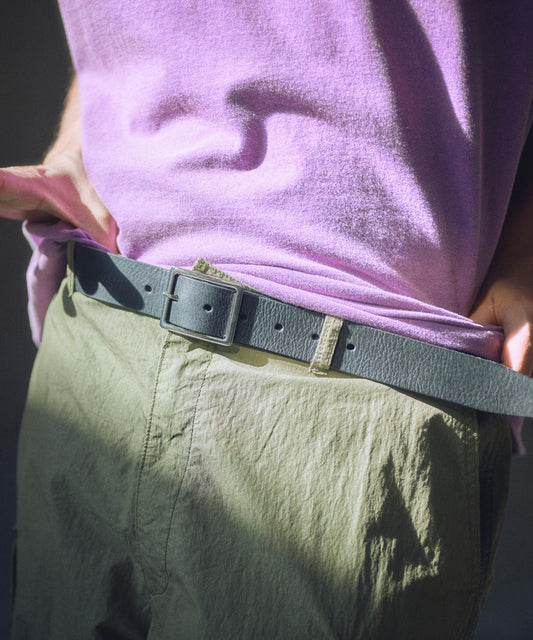 italian leather wide belt