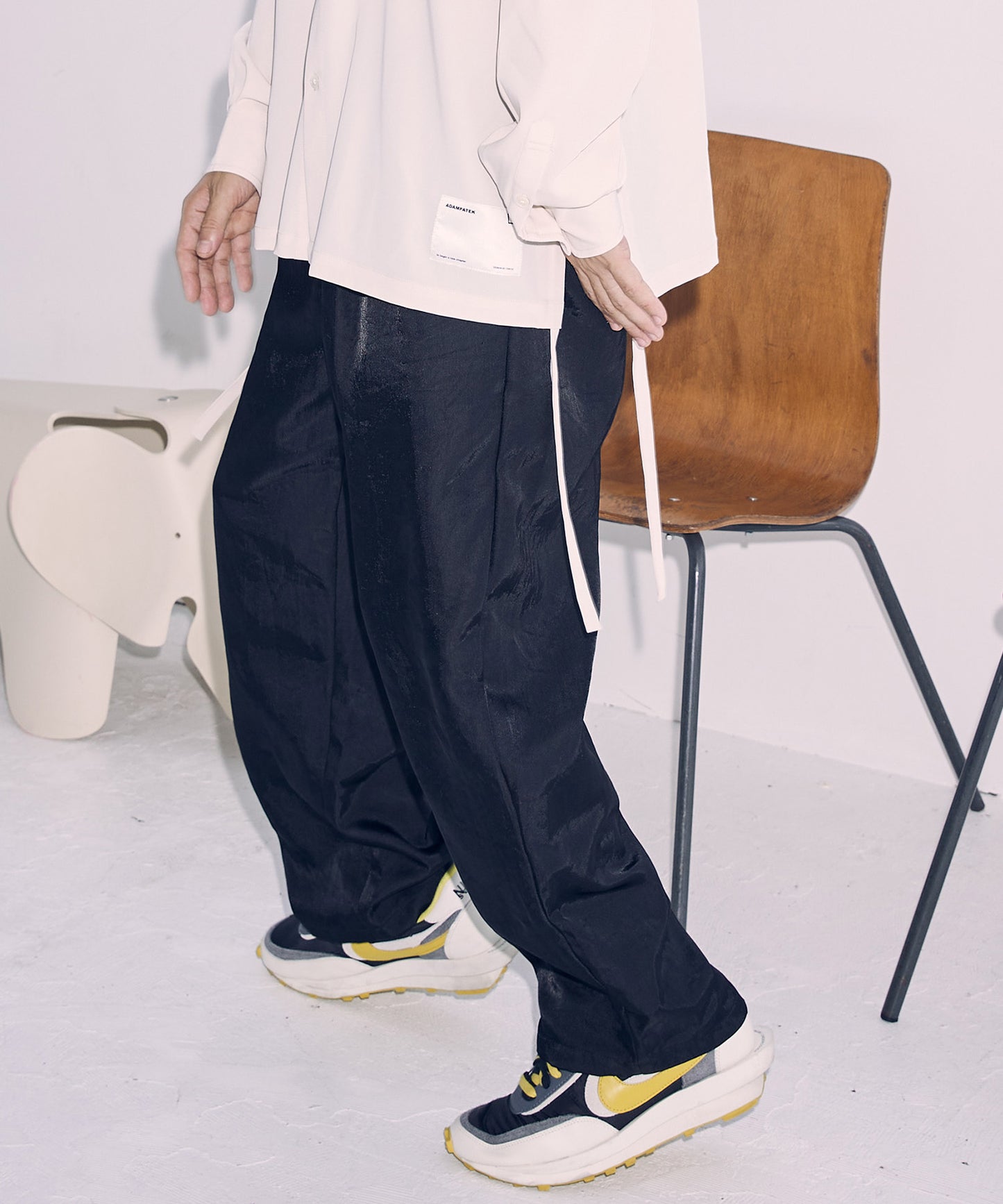 Jacquard looose pants