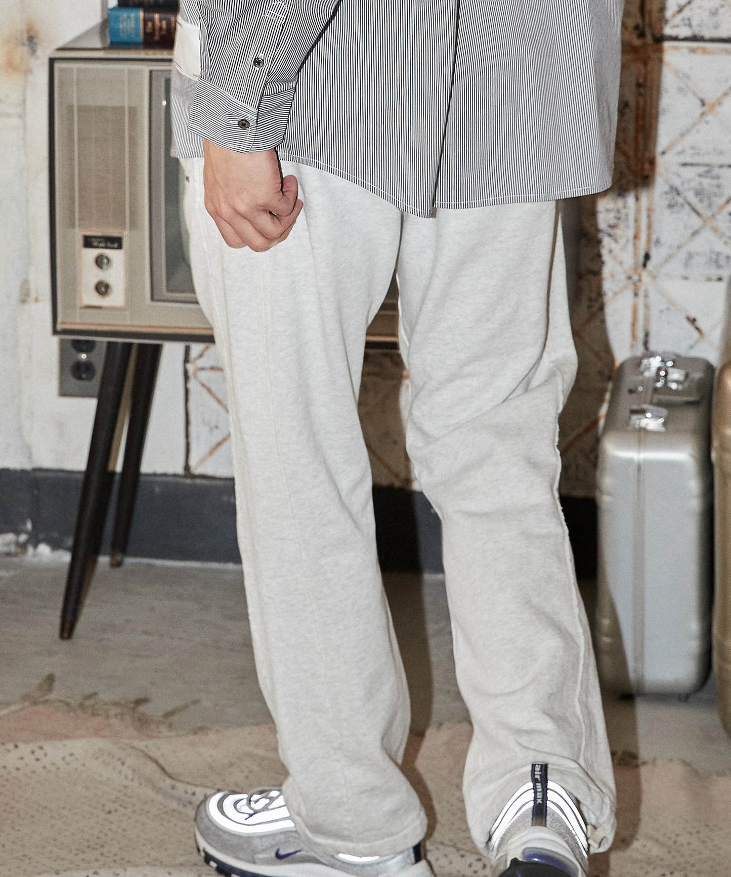 side switching line pants_ AP2318023_ボトムス