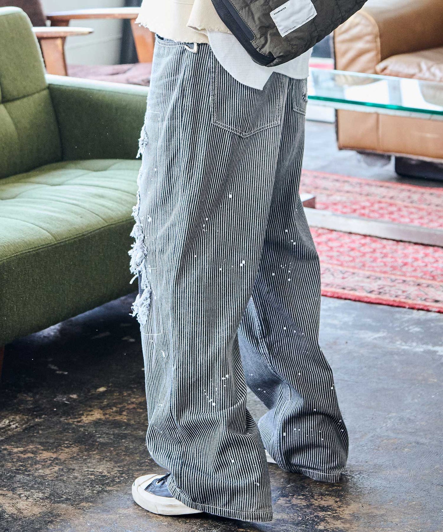 clash looose hickory denim_AP2428033_ボトムス