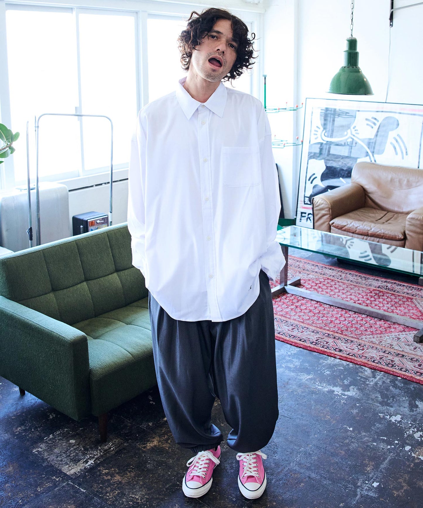 ap embroidery looose shirt_AP2425018_トップス