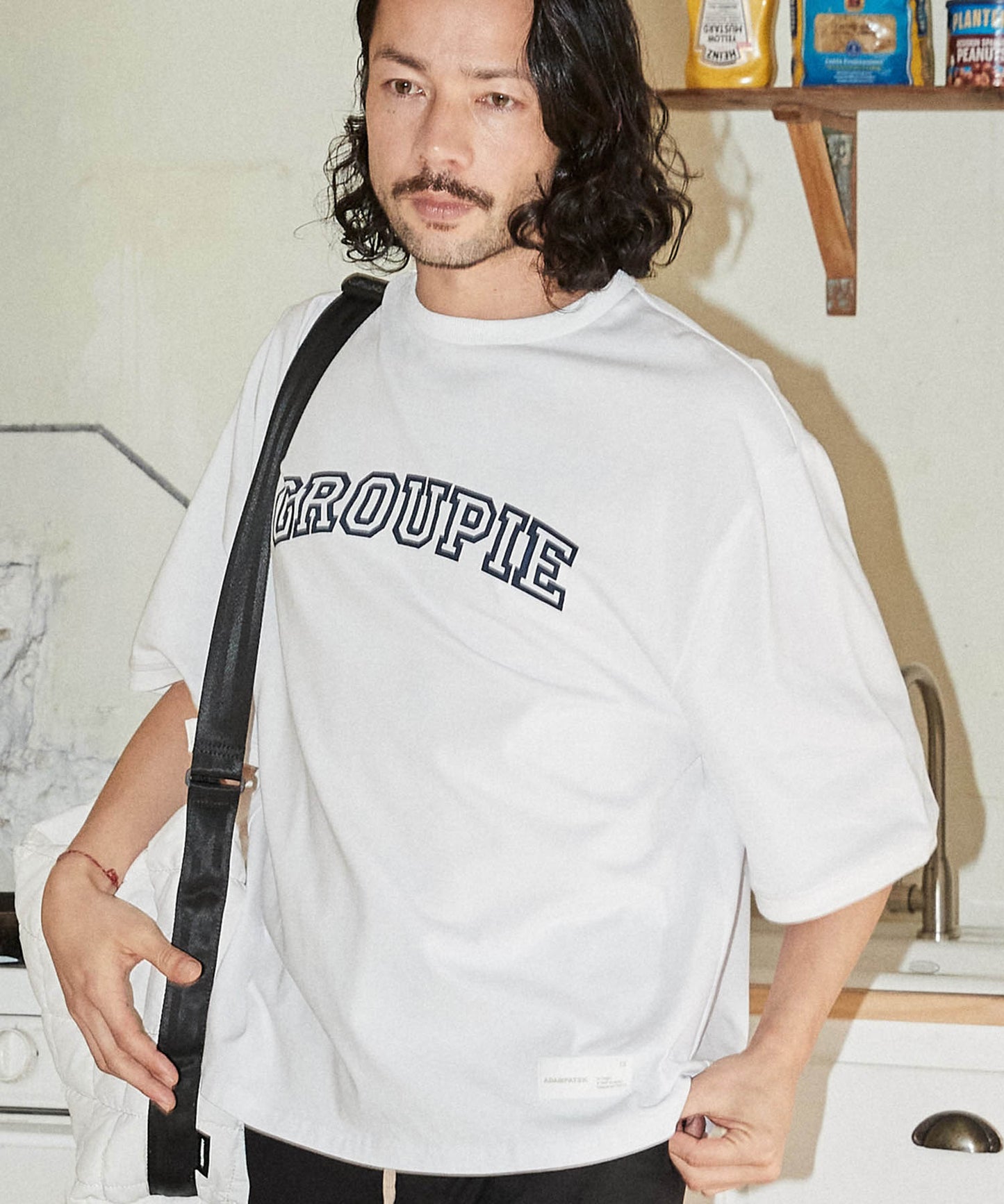 groupie college Logo looose T_AP2314034_トップス