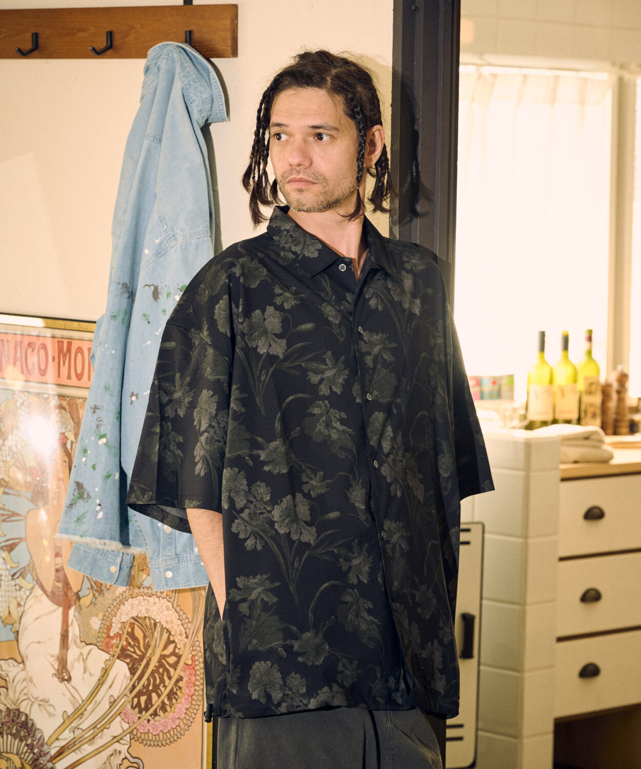 floral pattern short sleeve shirt_AP2315029_シャツ