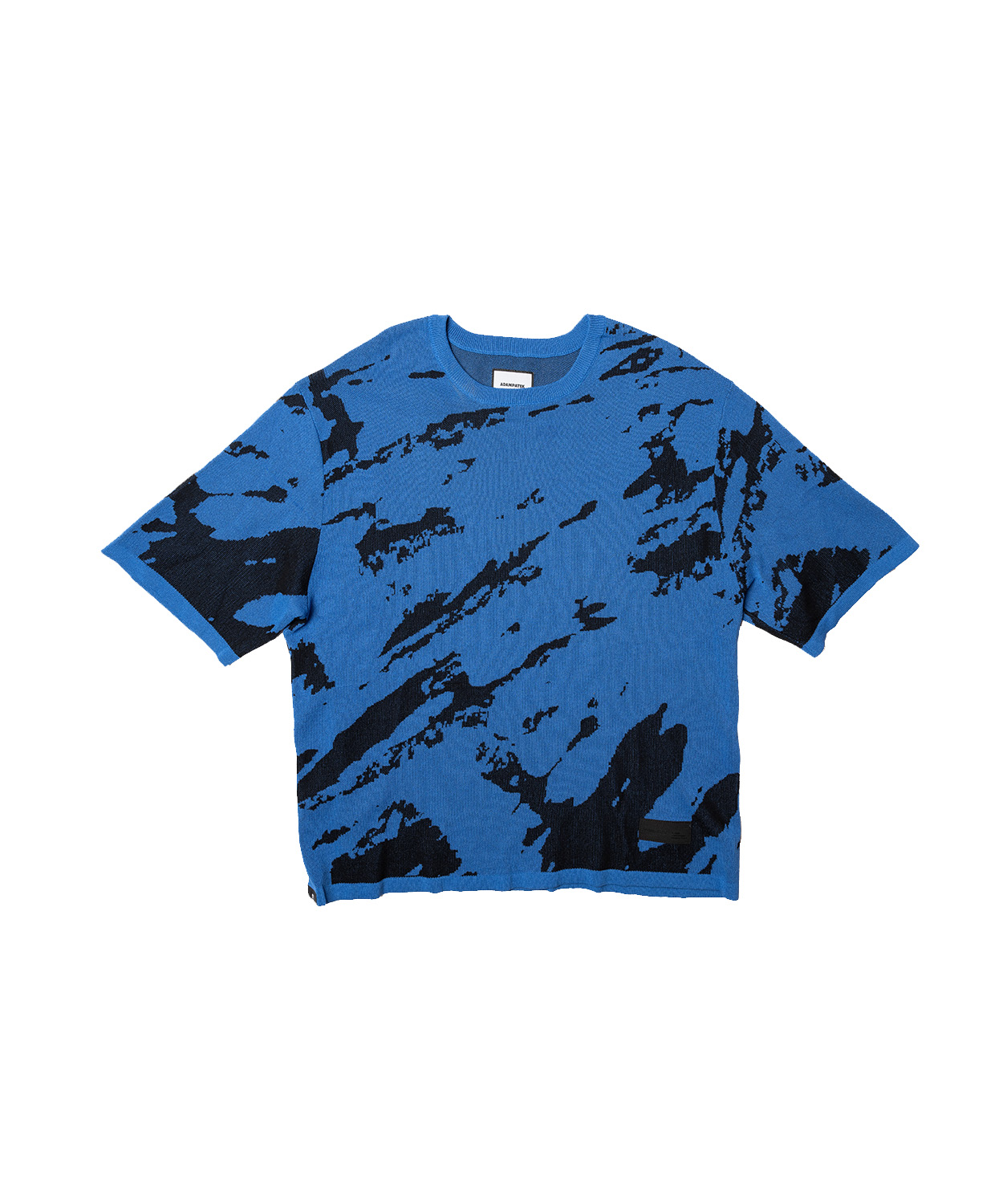 abstract pattern short sleeve knit_AP2311035