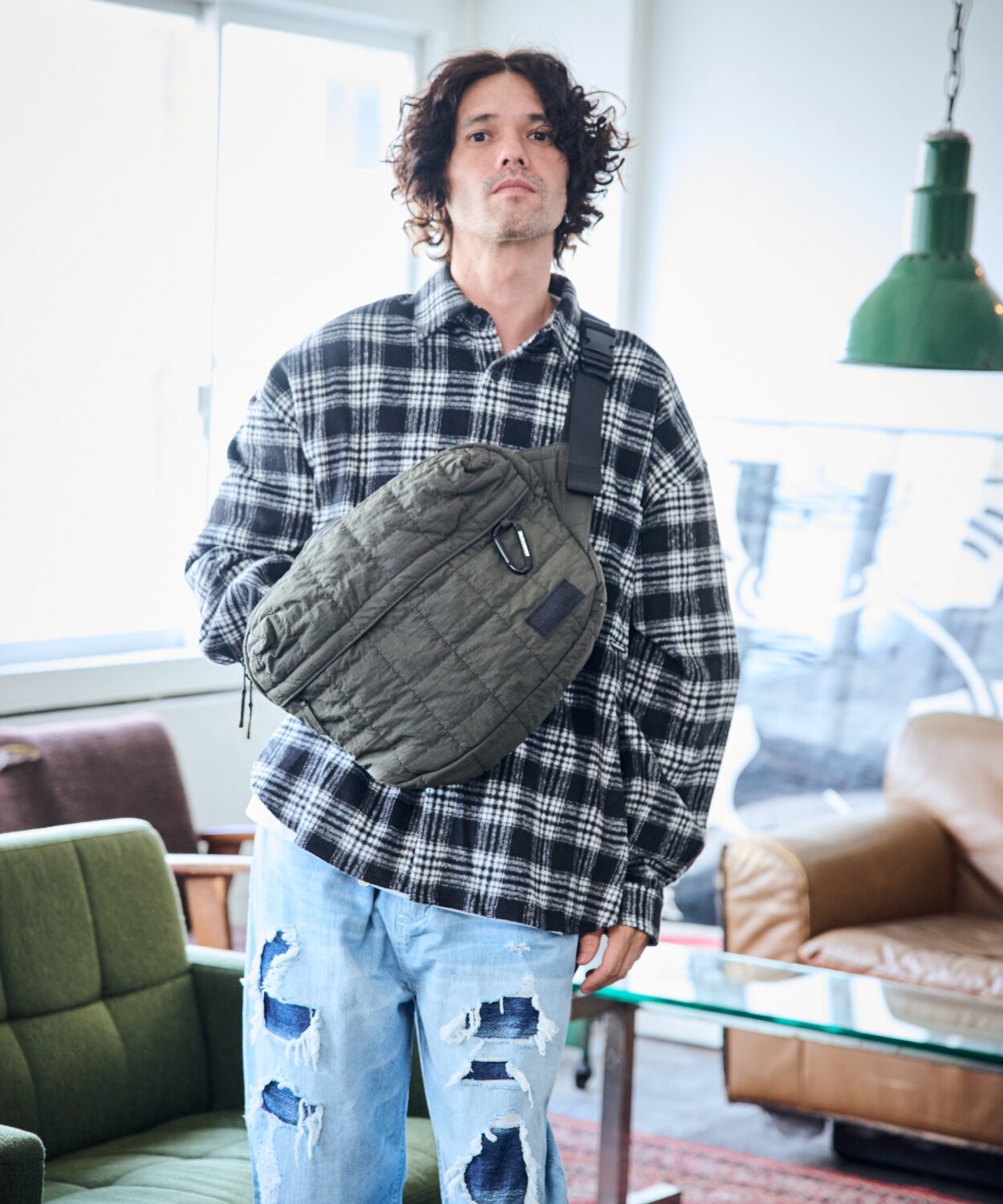 square quilt BIG body bag_AP2329006_バッグ