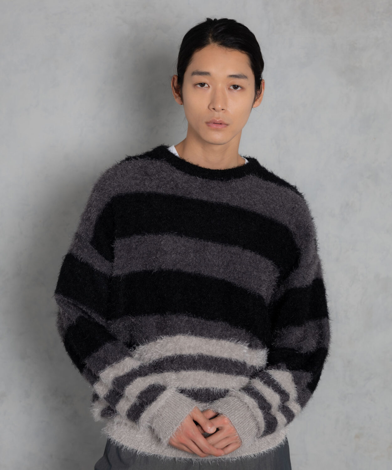 11月上旬入荷予定[予約商品]shaggydistortedstripescrewknit_AP2421012_トップス4