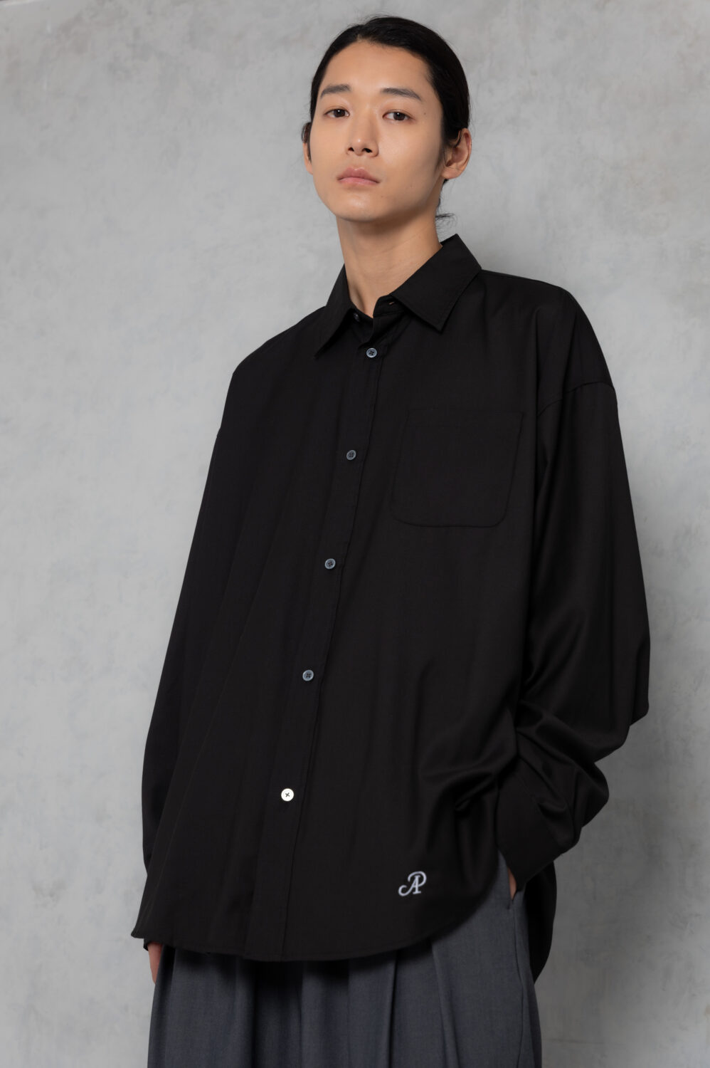 ap embroidery looose shirt_AP2425018_トップス