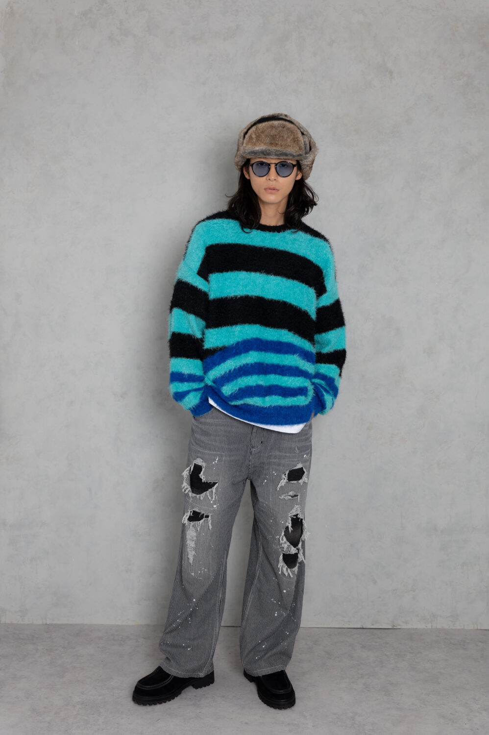 11月上旬入荷予定[予約商品]shaggydistortedstripescrewknit_AP2421012_トップス3