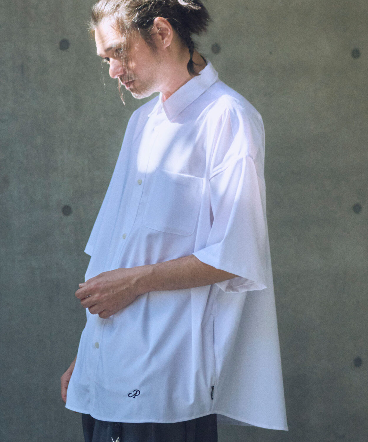 【予約販売4月上旬〜中旬入荷】ap embroidery short sleeve shirt _ AP2515027_ トップス