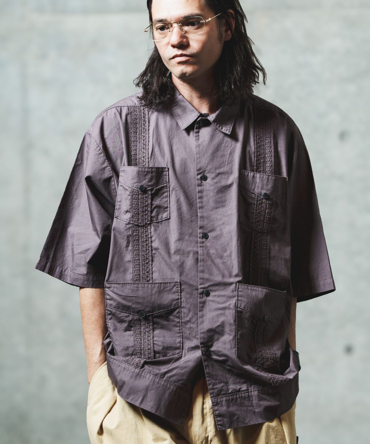 overdyed cuban shirt _ AP2515028_ トップス