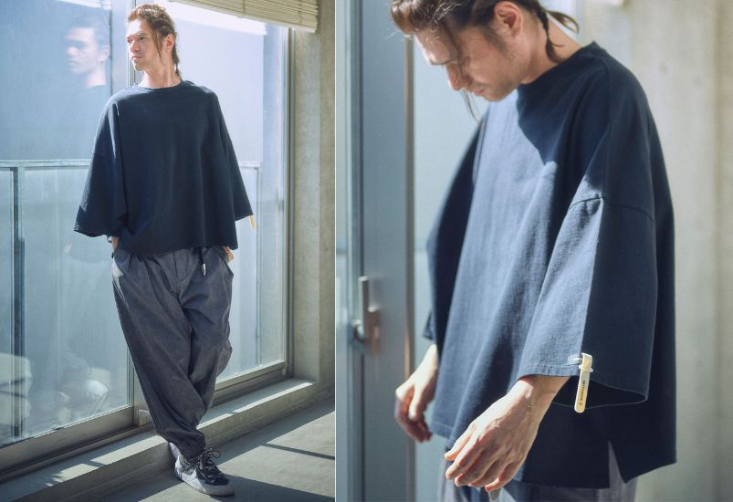 シンプルなTシャツに、さりげない変化を。