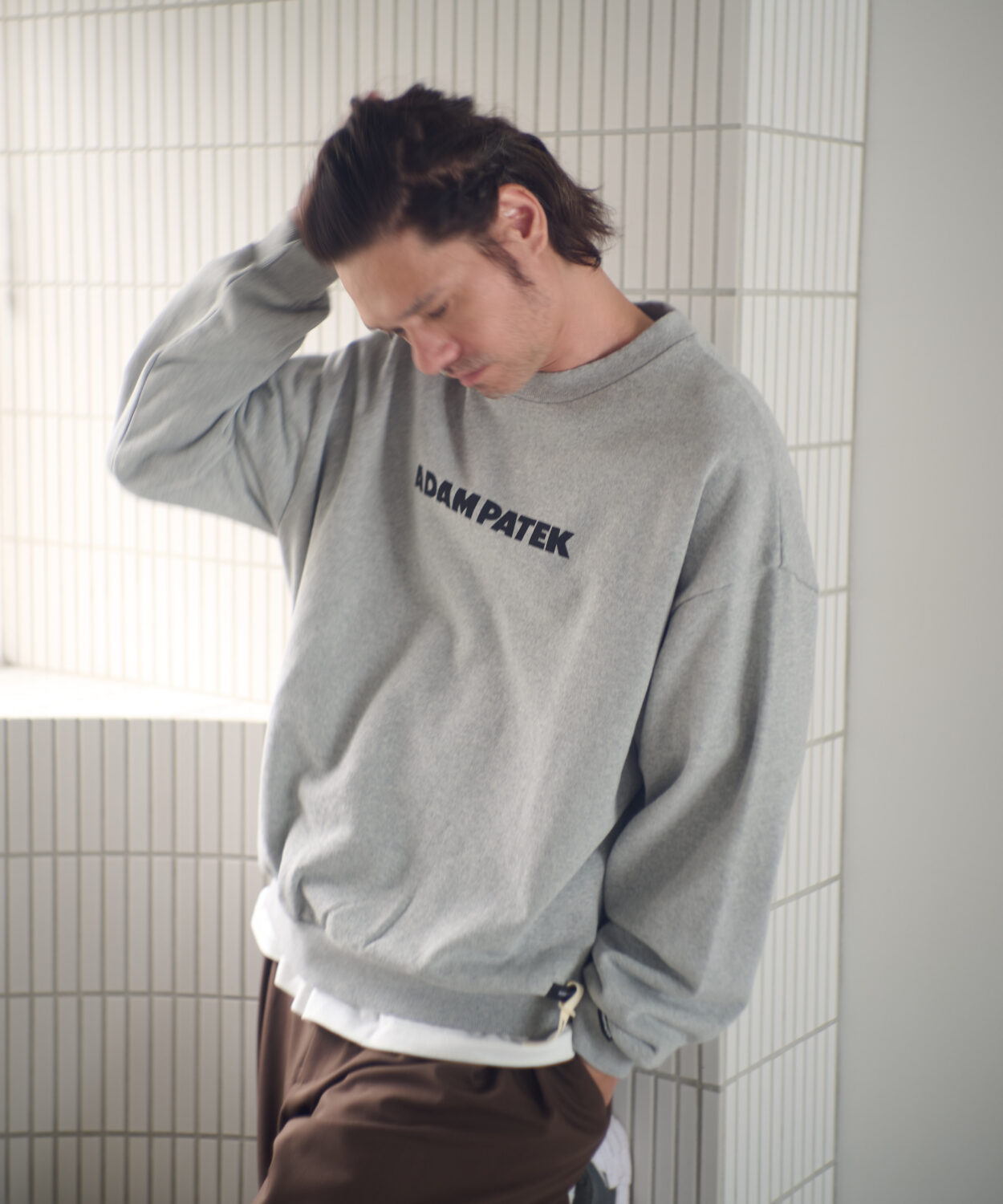 【予約商品10月中旬〜下旬】logocrewneck_AP2524025_トップス7