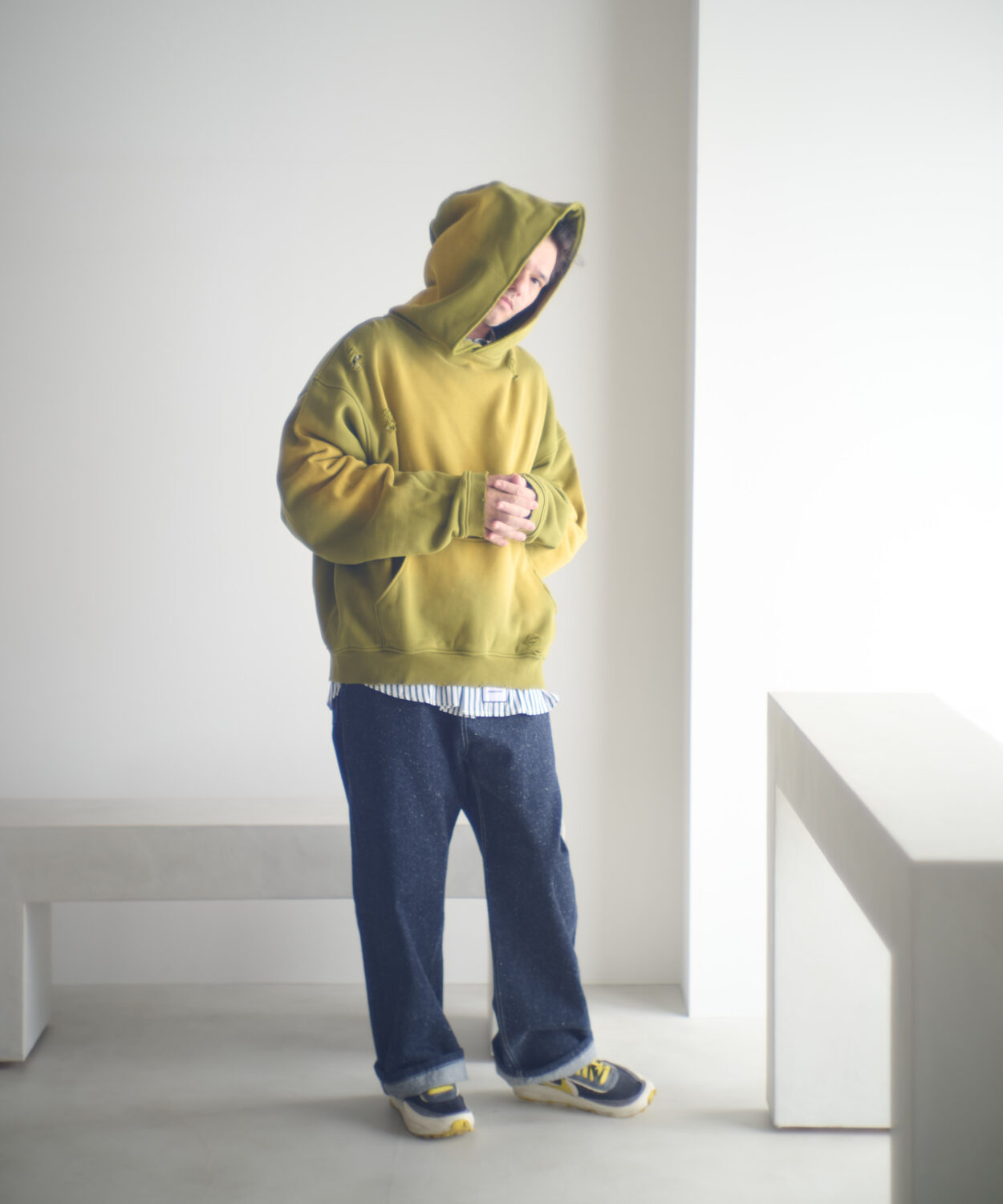 【予約商品10月上旬〜中旬】agedgreendamagepulloverhoodie_AP2524034_トップス4