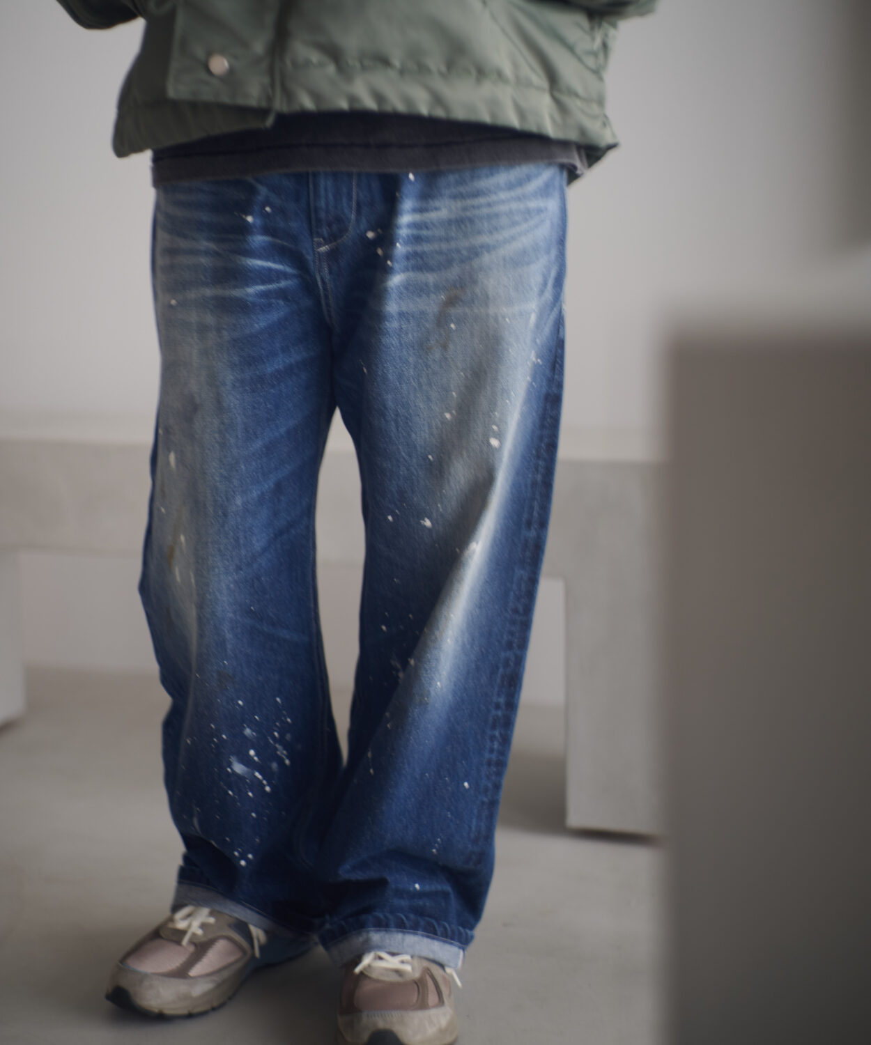 【予約商品11月中旬〜下旬】washed riot nep selvedge denim_ AP2528016_ボトムスデニム