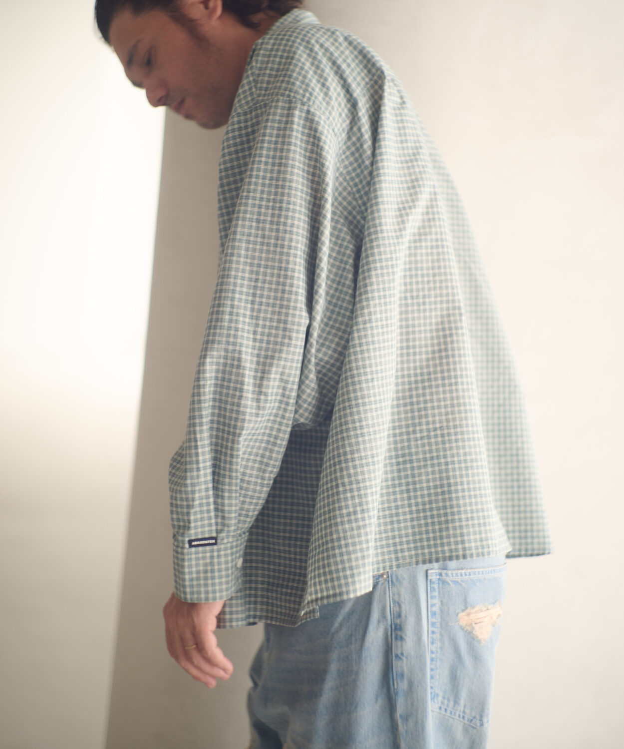 【予約商品9月中旬〜下旬】smallcheckwideshirt_AP2525008_シャツ4