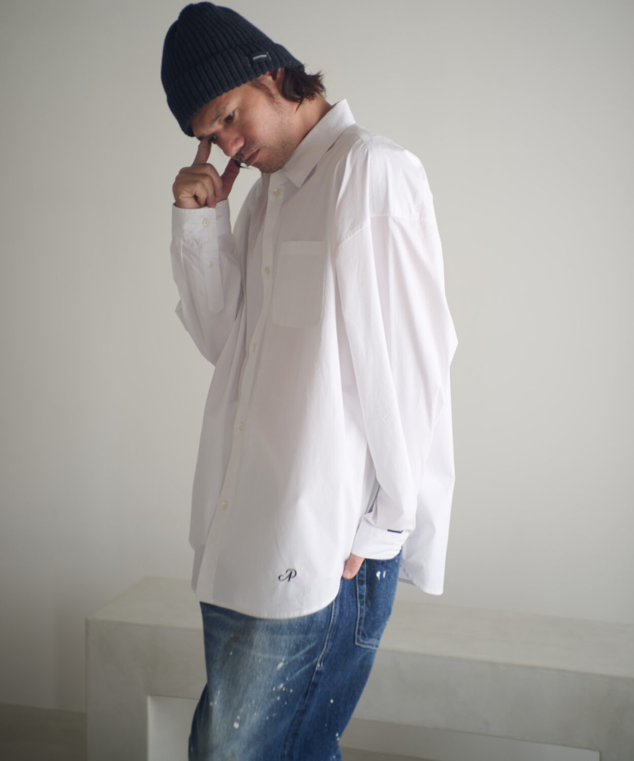 【予約商品9月中旬〜下旬】JamesFabrictypewritershirt_AP2525006_シャツ5
