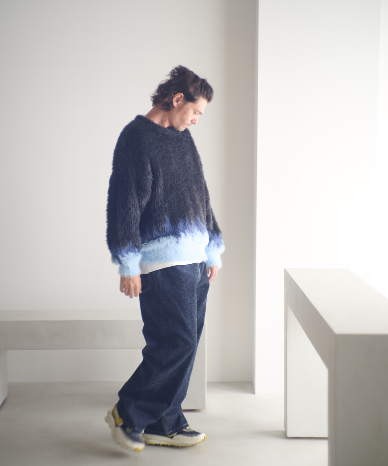 【予約商品10月中旬〜下旬】distortedchevronpatterncrewneck_AP2521026_トップス7