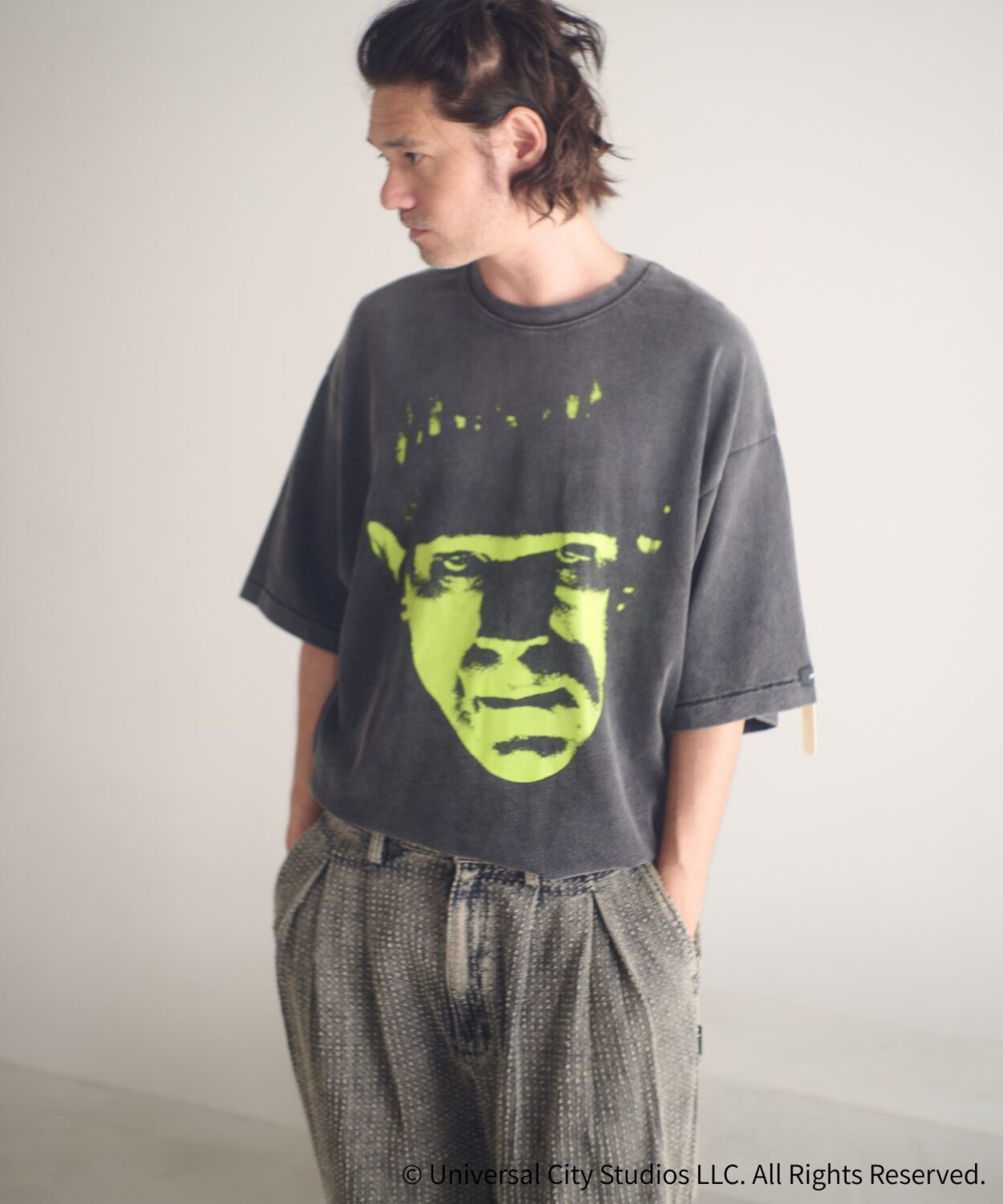 【予約商品10月下旬】Frankenstein face print T_ AP2524017_トップスTシャツ