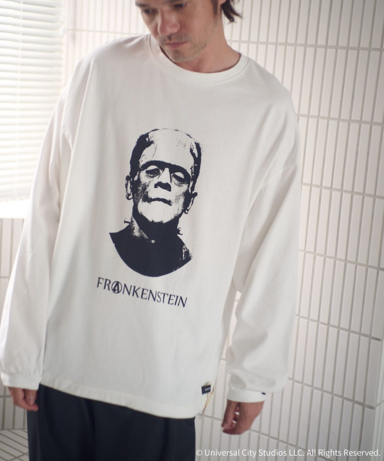 【予約商品10月下旬】Frankenstein portrait long sleeve_ AP2524019_トップス